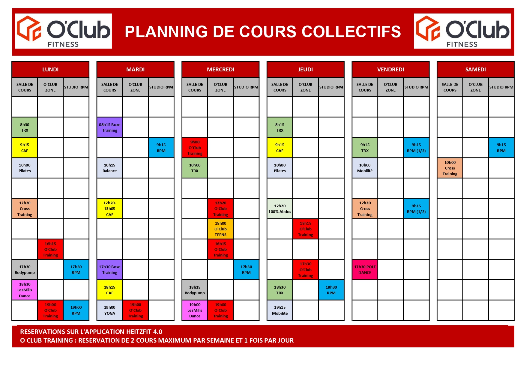 SEPTEMBRE 2026 o club fitness cours sport belley bugey